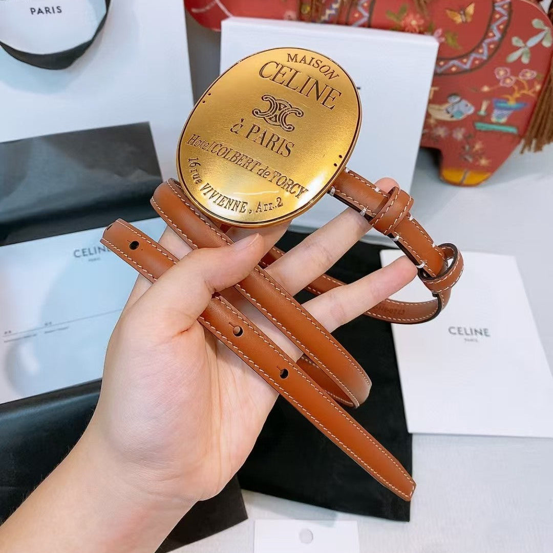 Celine 9cm Belt Buckle 1.3cm Width Calfskin