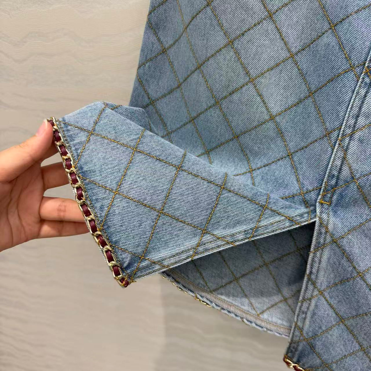 Chanel 2026 Midi Skirt Blue Denim