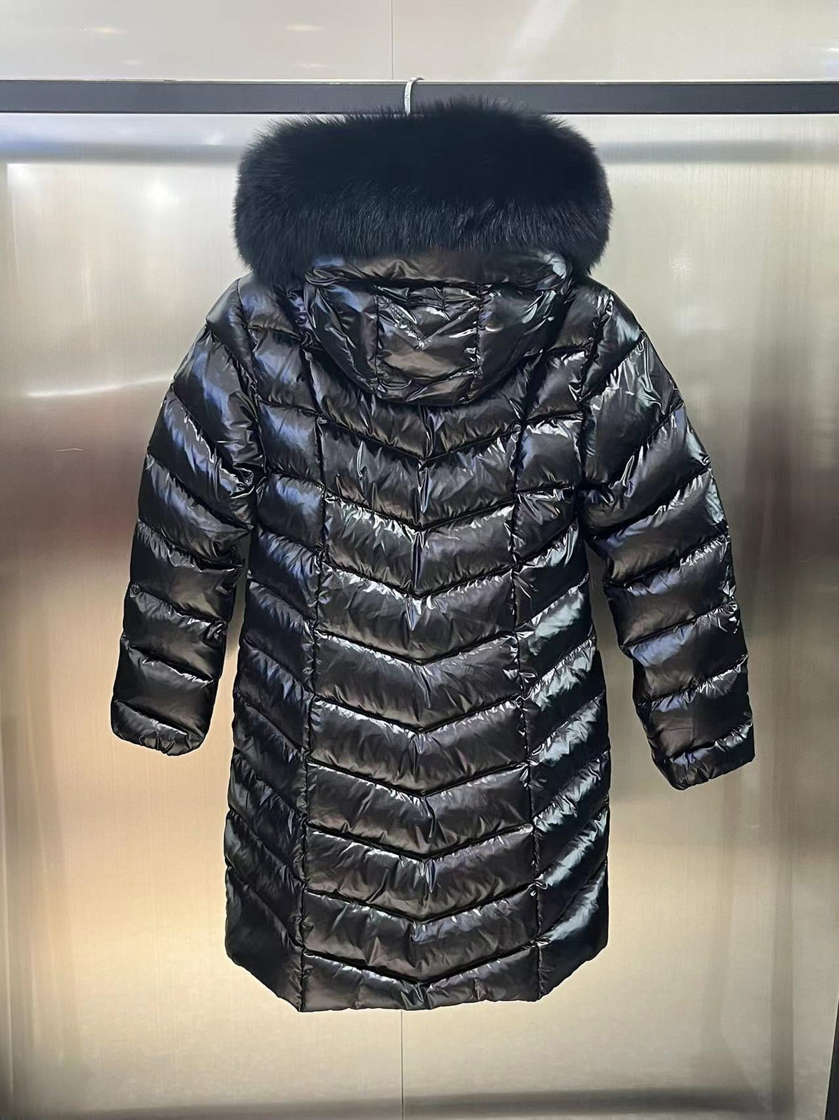 Moncler 2026 Fulmarus Long Down Jacket Black Nylon Fabric