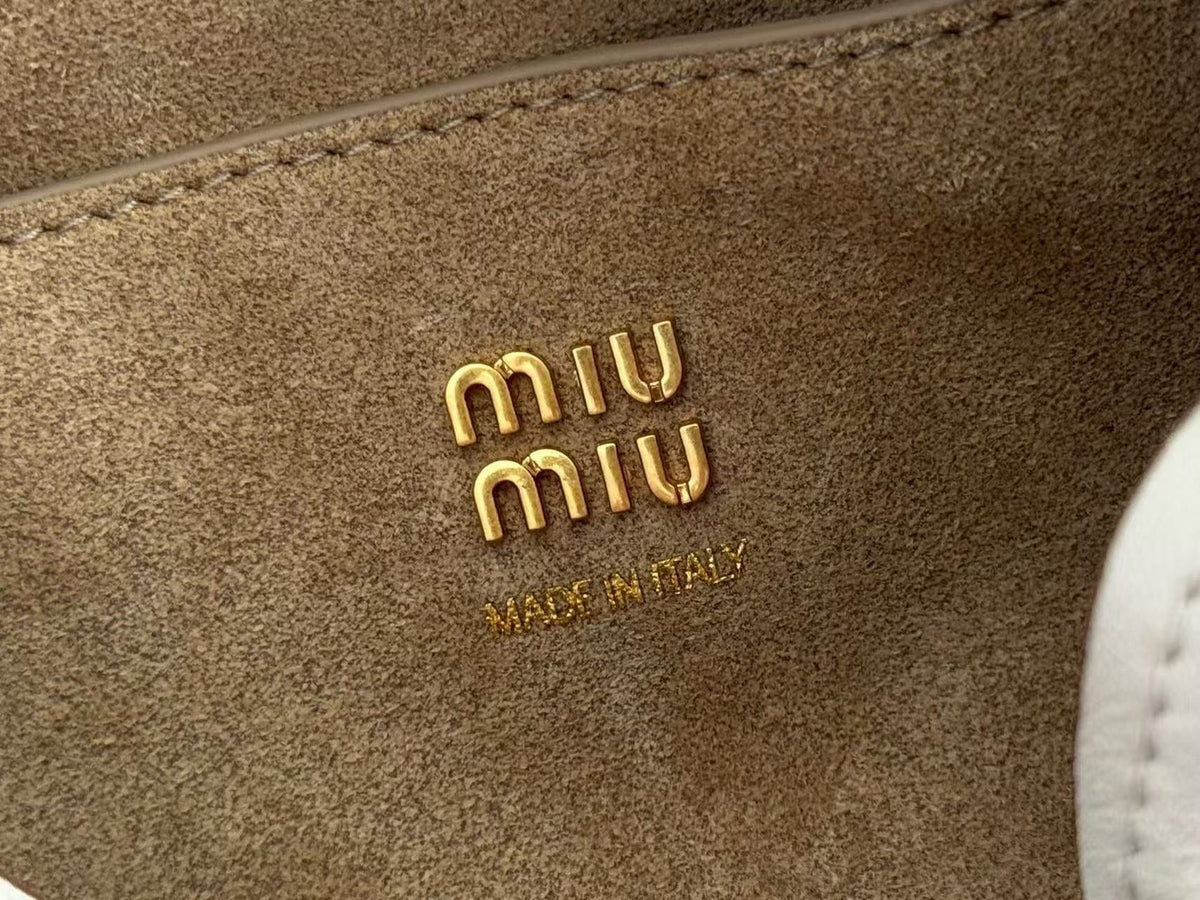 MiuMiu 2026 Rendez-vous Bag 26 Chalk White Leather