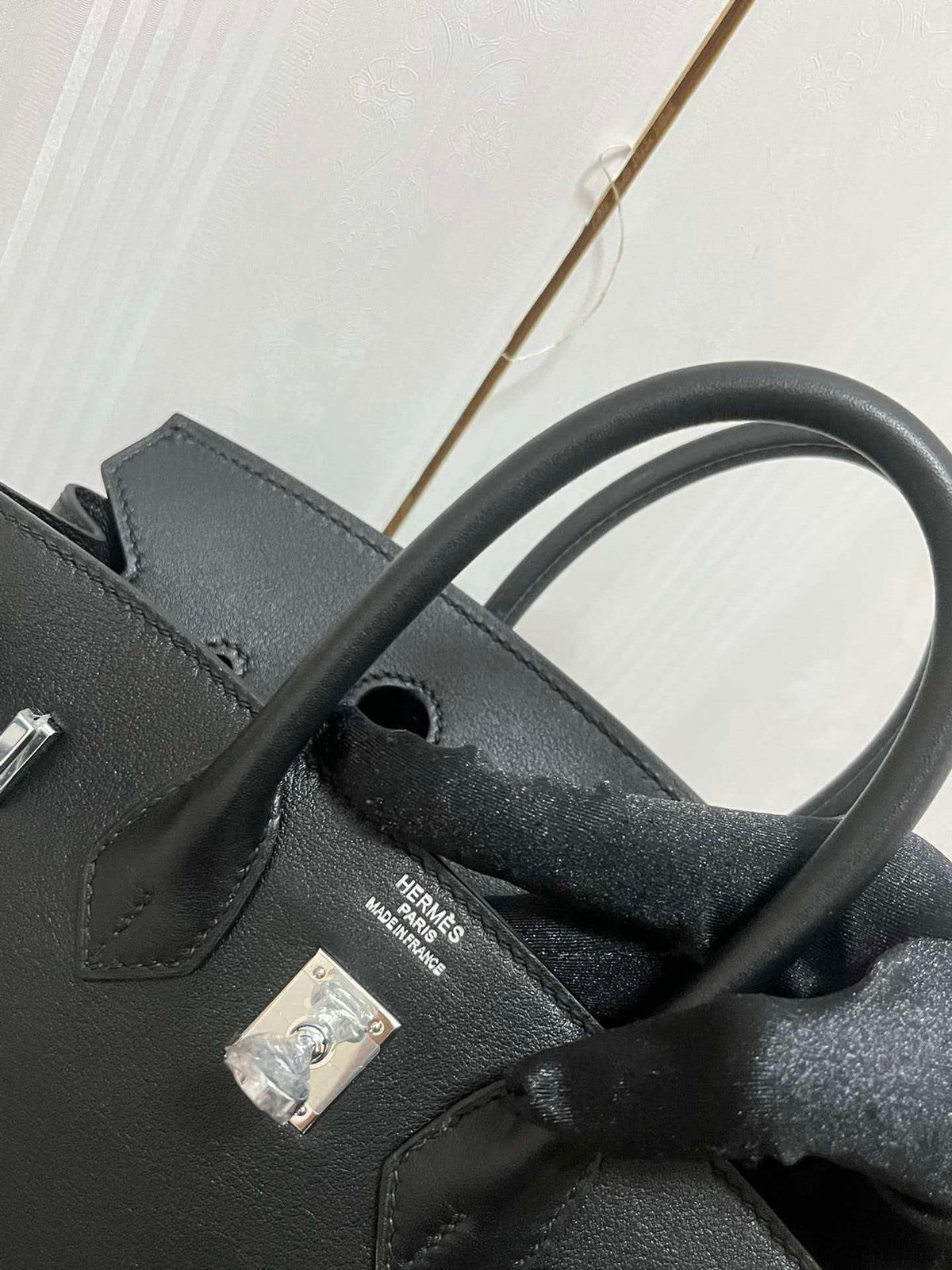 Hermes 2026 Birkin Sellier Bag 25cm Black Silver Hardware Swift Leather