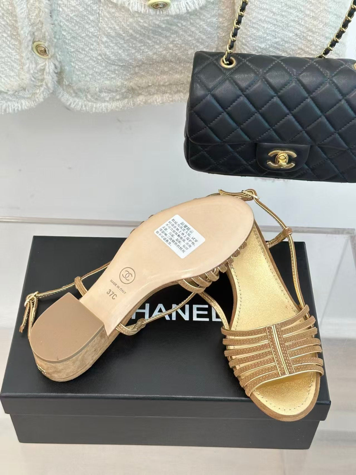 Chanel 2026 Strappy Sandals Leather