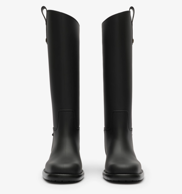 Burberry 2026 Cavalier Outdoor Boots Black Rubber