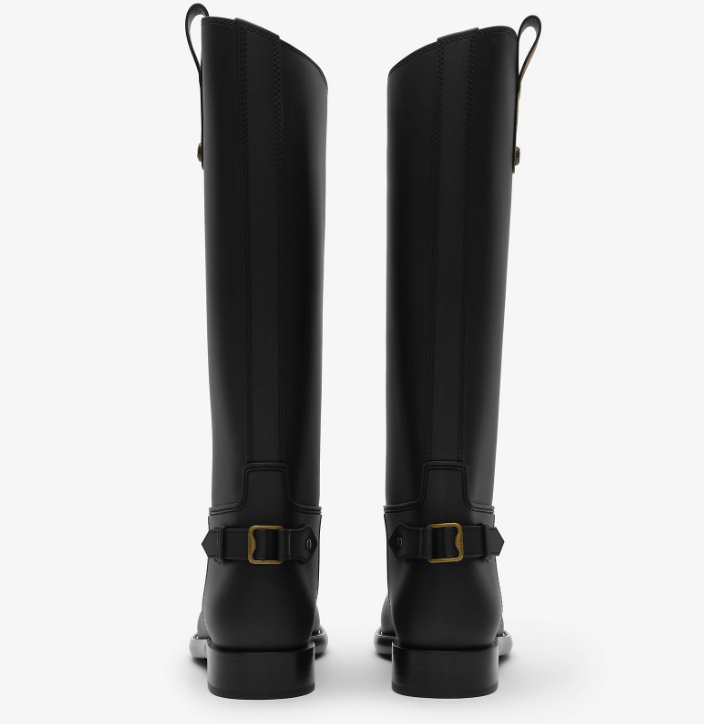 Burberry 2026 Cavalier Outdoor Boots Black Rubber