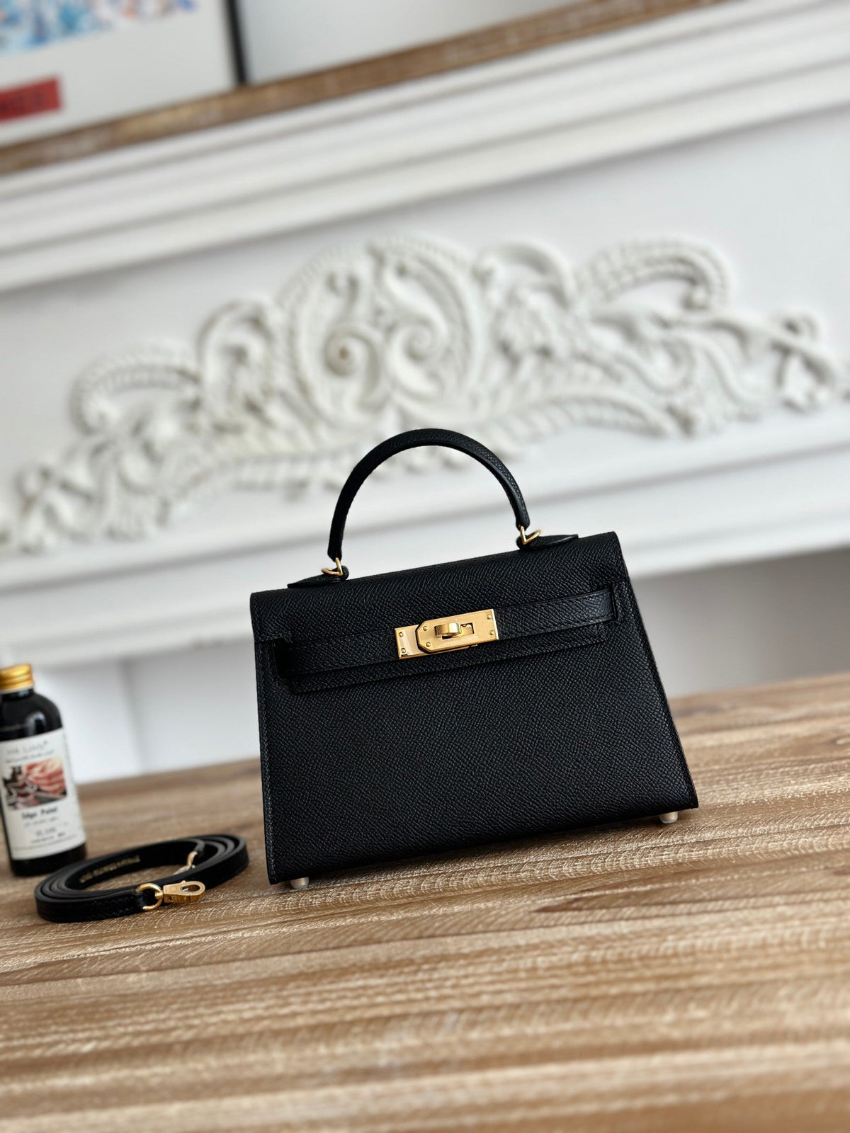 High-end Hermes 2026 Mini Kelly II 19cm Bag Epsom Leather 1
