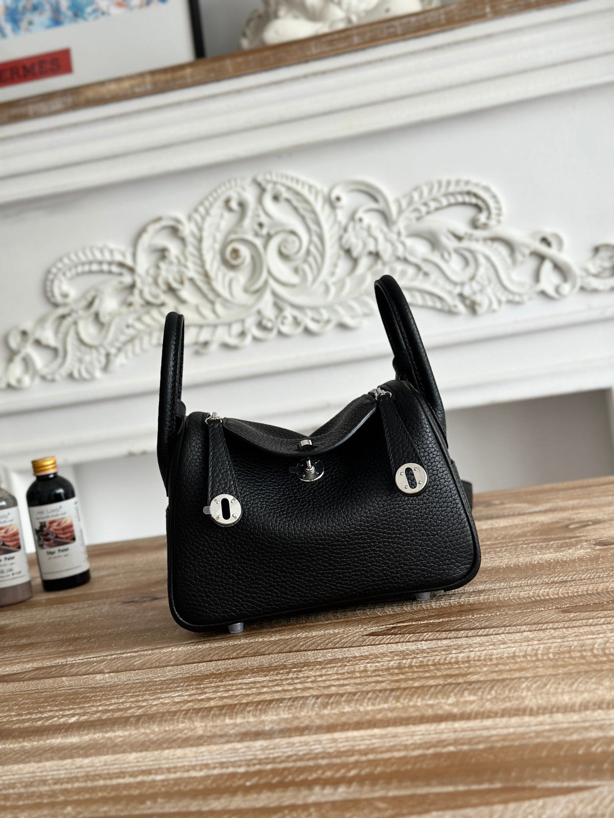 High-end Hermes 2026 Lindy Bag 19cm Togo Leather 3