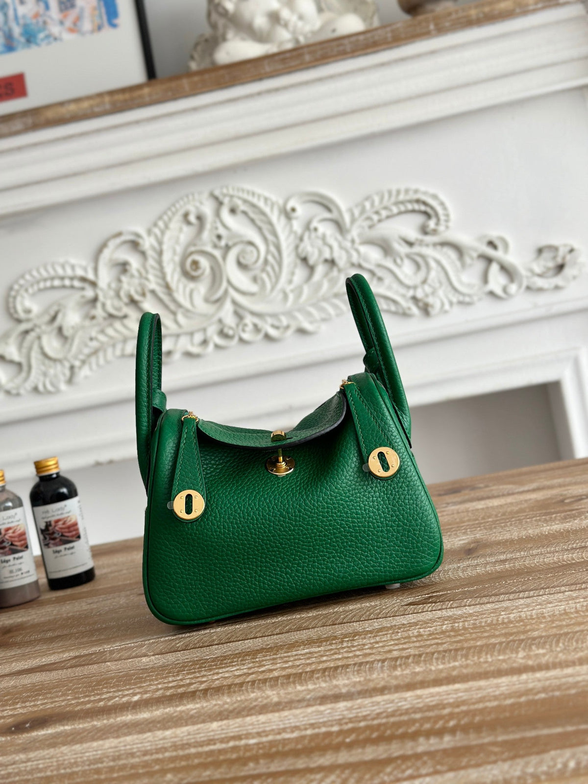 High-end Hermes 2026 Lindy Bag 19cm Togo Leather 2