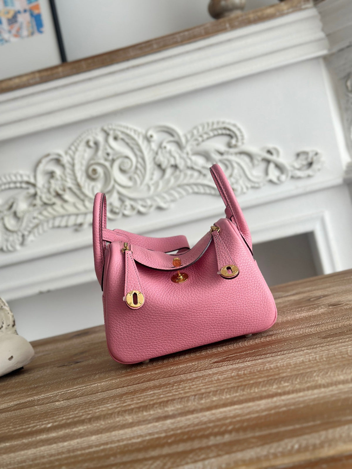 High-end Hermes 2026 Lindy Bag 19cm Togo Leather 2