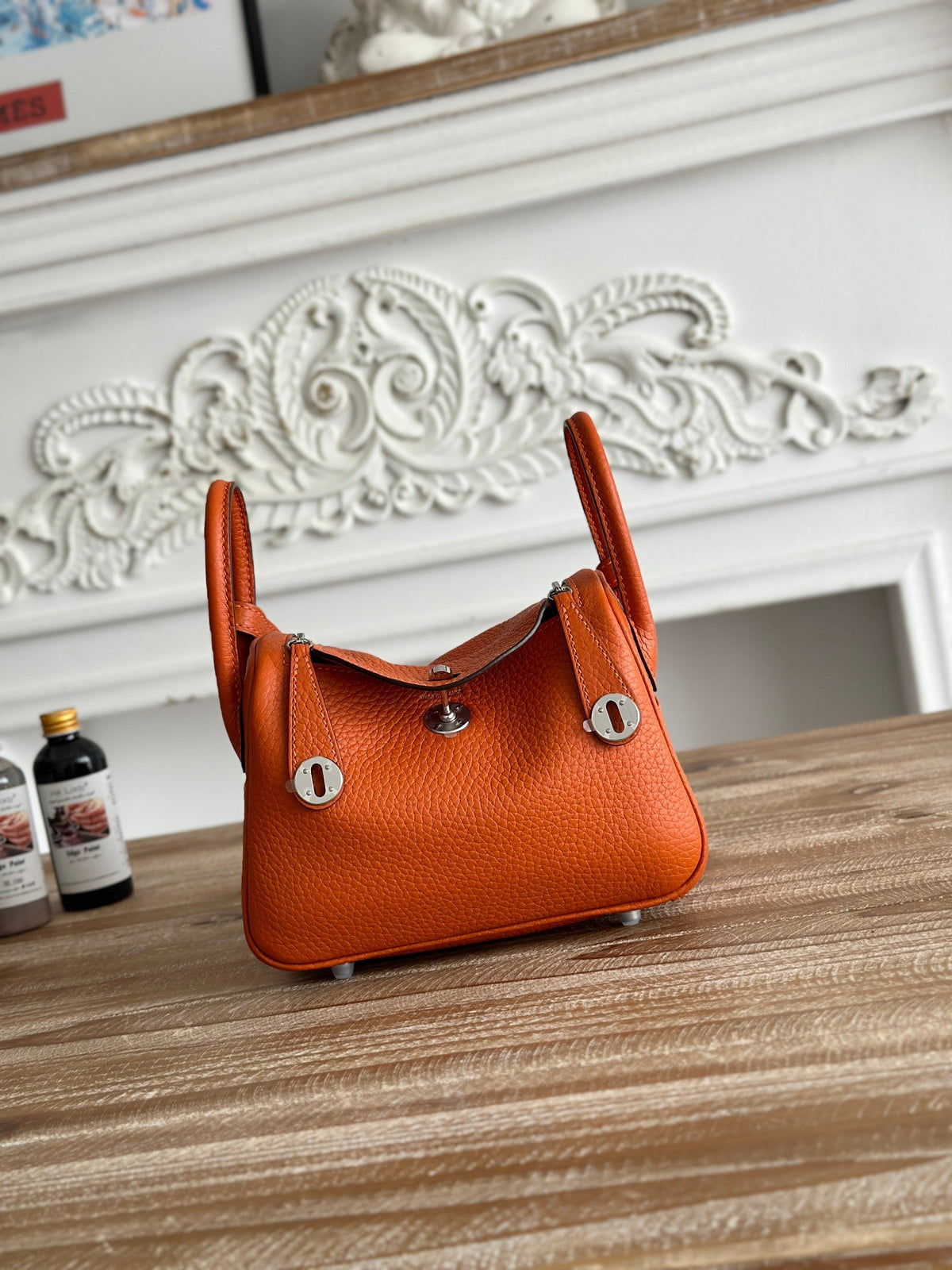 High-end Hermes 2026 Lindy Bag 19cm Togo Leather 2