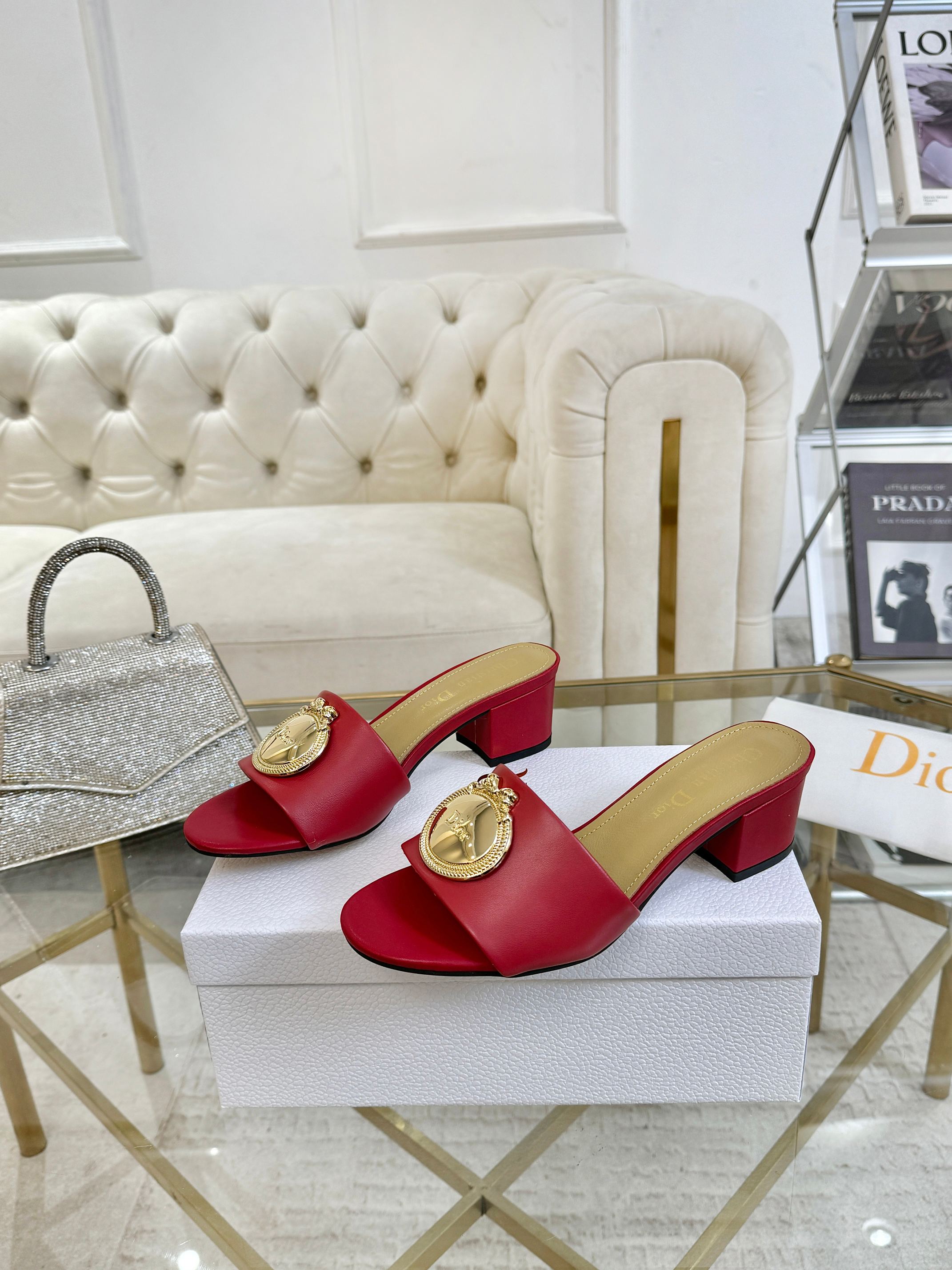 Dior 2026 Boy Heeled Sandal 55mm Calfskin 927392