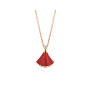 DREAM NECKLACE CARNELIAN 1 DIAMOND