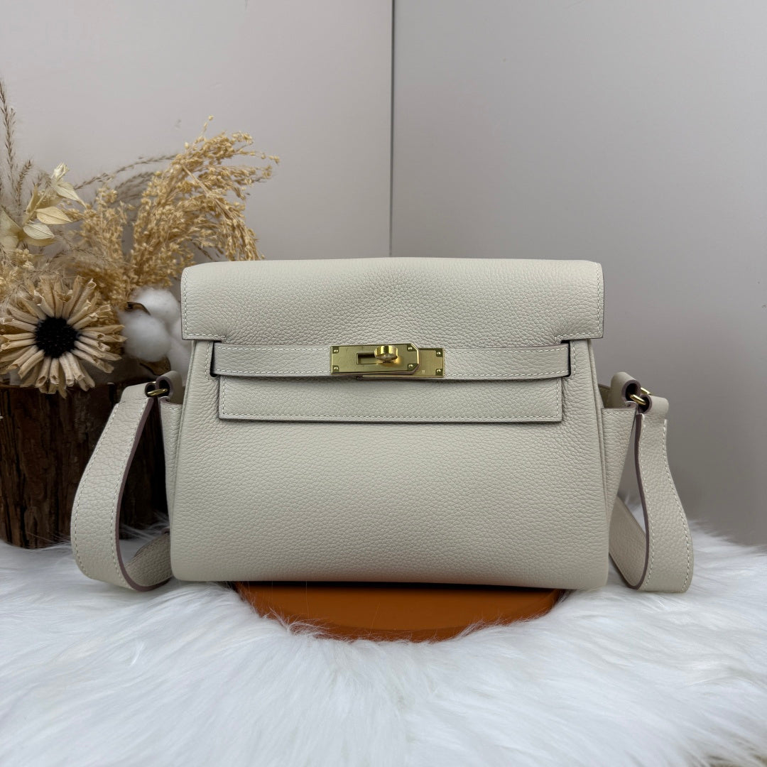 High-end Hermes 2026 Kelly Messenger 25cm Bag Togo Leather