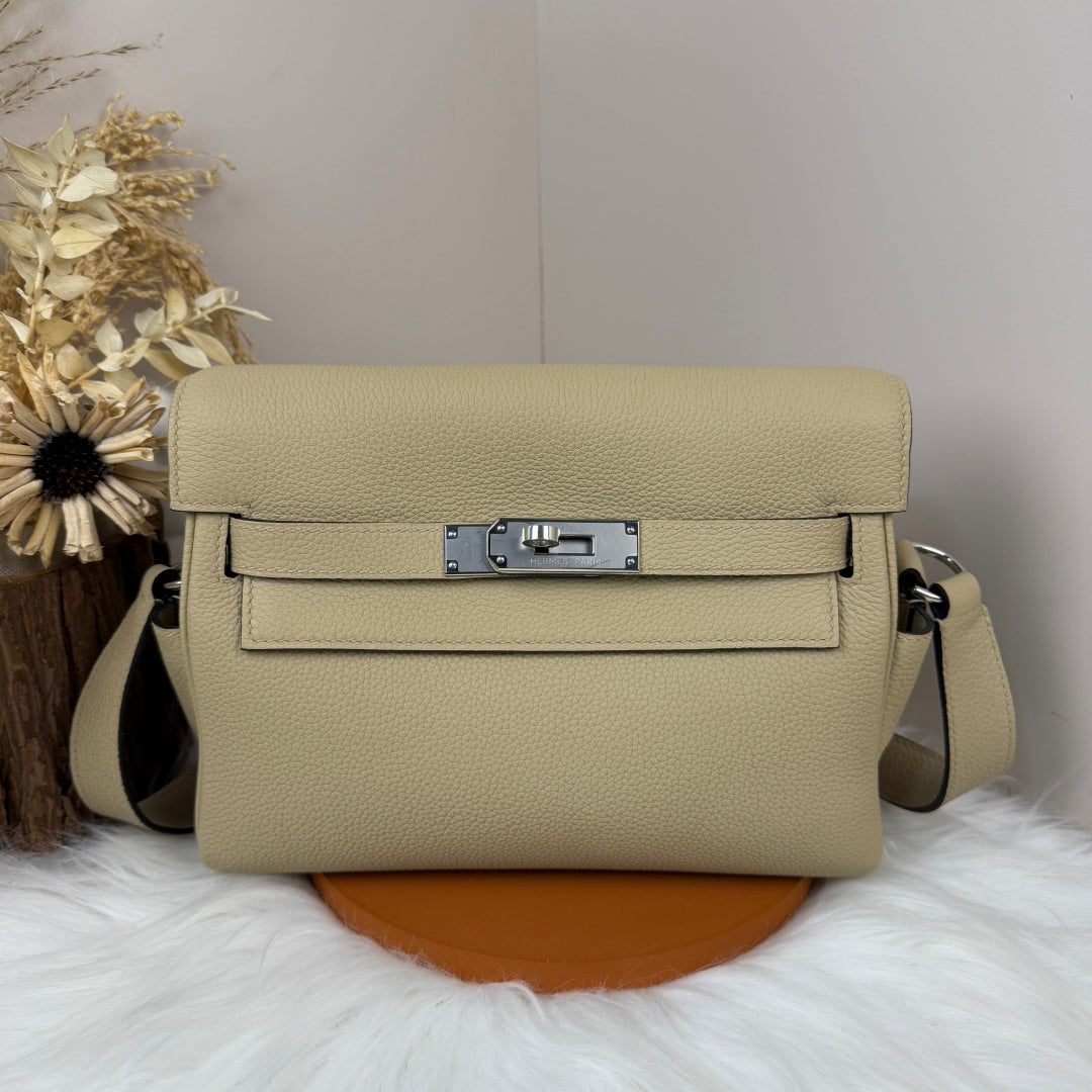 High-end Hermes 2026 Kelly Messenger 25cm Bag Togo Leather