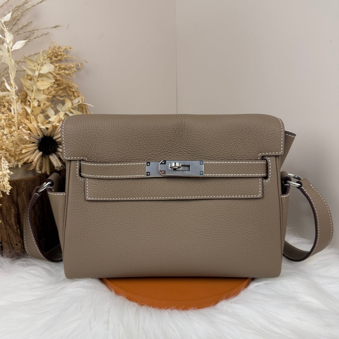 High-end Hermes 2026 Kelly Messenger 25cm Bag Togo Leather
