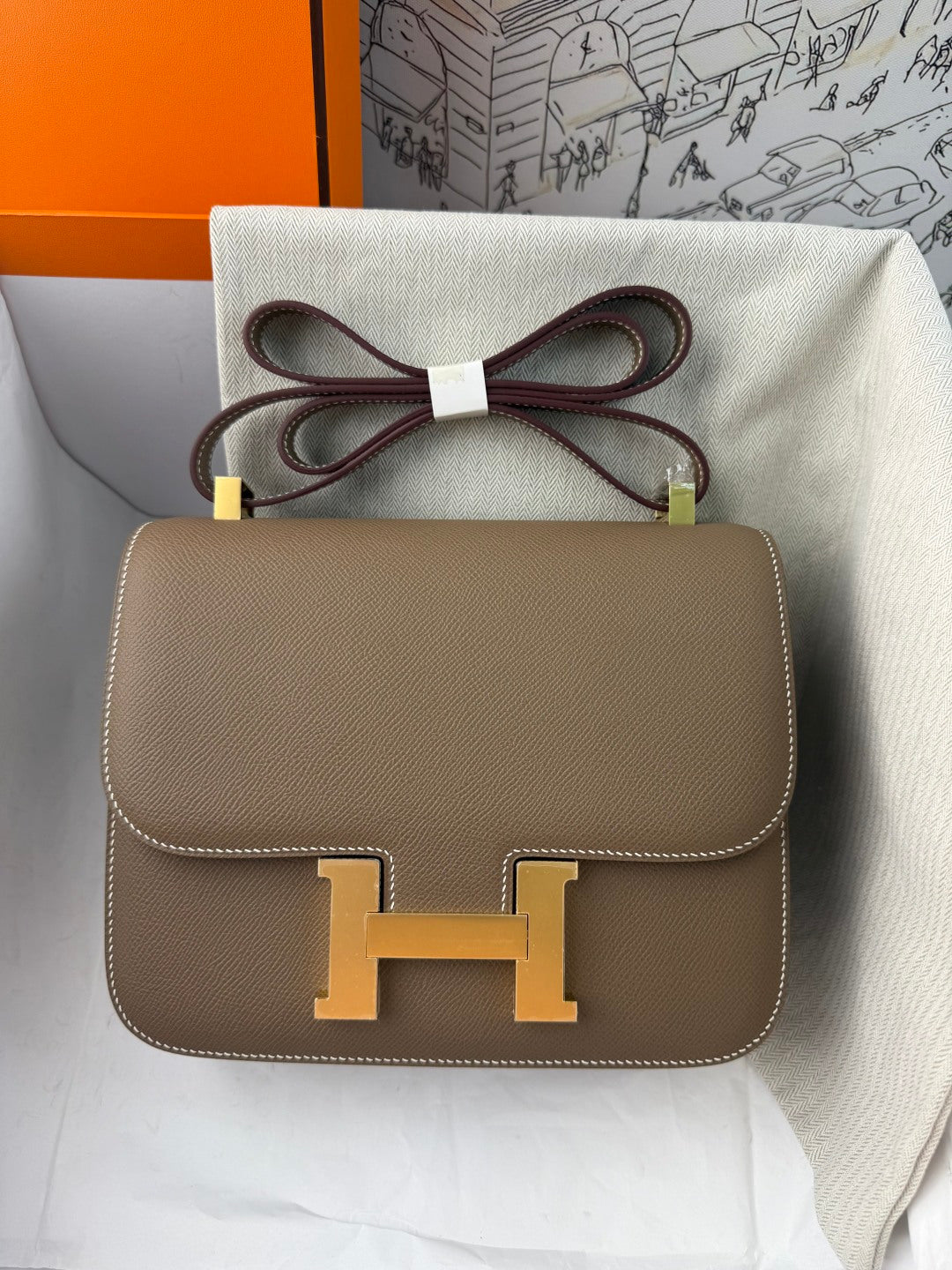 High-end Hermes 2026 Constance 24cm Bag Epsom Leather