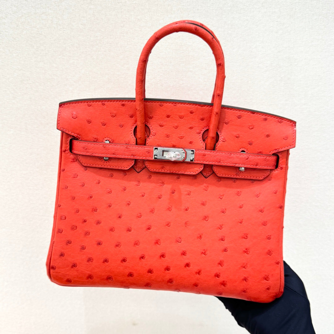 High-end Hermes 2026 Birkin 25cm Ostrich Leather