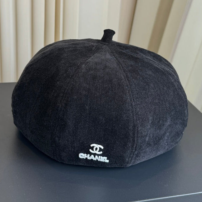 Chanel Corduroy Beret Hat 512572