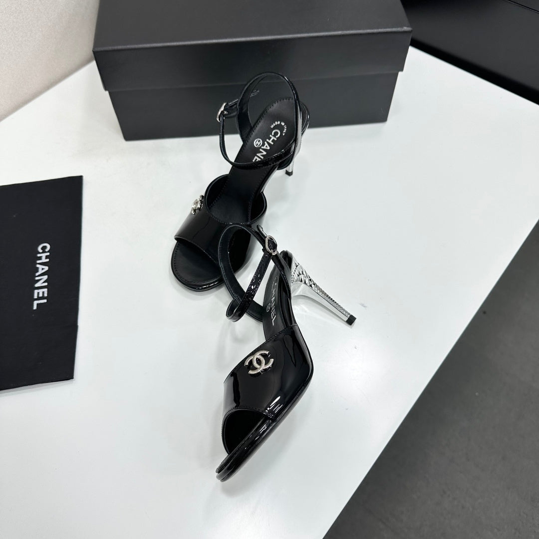 Chanel 2026 High-heeled Sandals 80mm Leather 944611