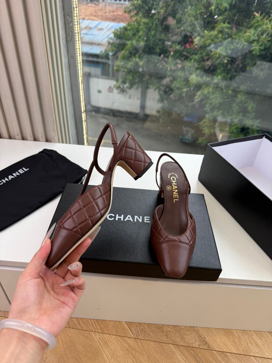 Chanel 2026 Shoe Brown Chocolate Suede Lambskin