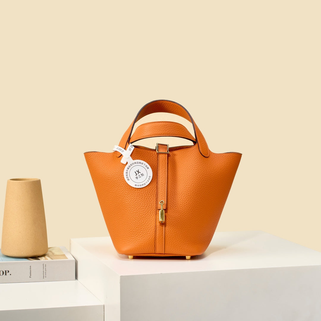 High-end Hermes 2026 Picotin Bag 18cm Taurillon Clemence Leather 2