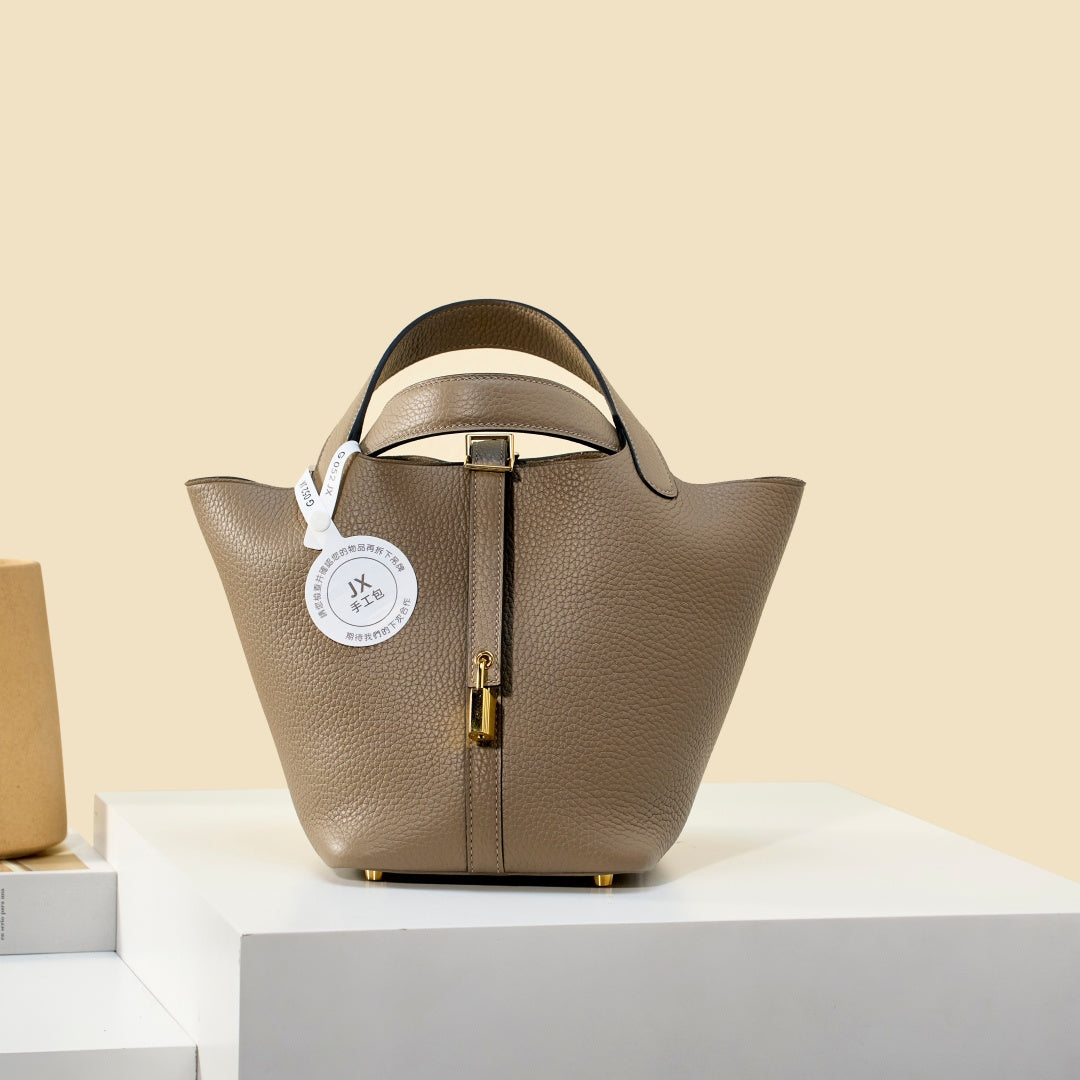 High-end Hermes 2026 Picotin Bag 18cm Taurillon Clemence Leather 2