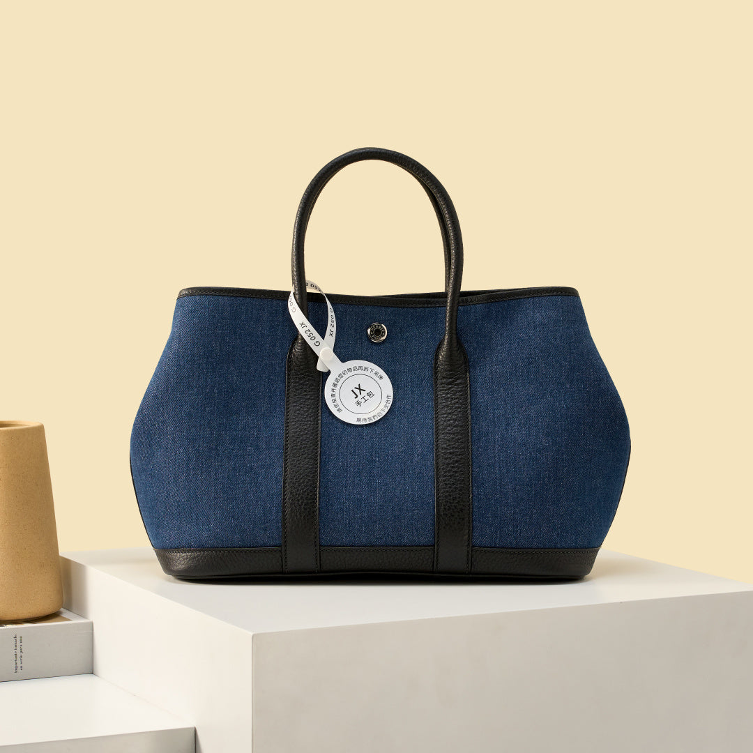 High-end Hermes 2026 Garden Party 30cm Bag Dutch Leather Canvas