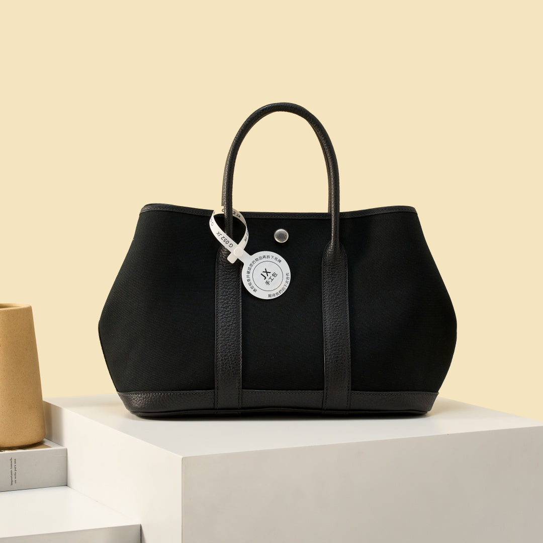 High-end Hermes 2026 Garden Party 30cm Bag Dutch Leather Canvas
