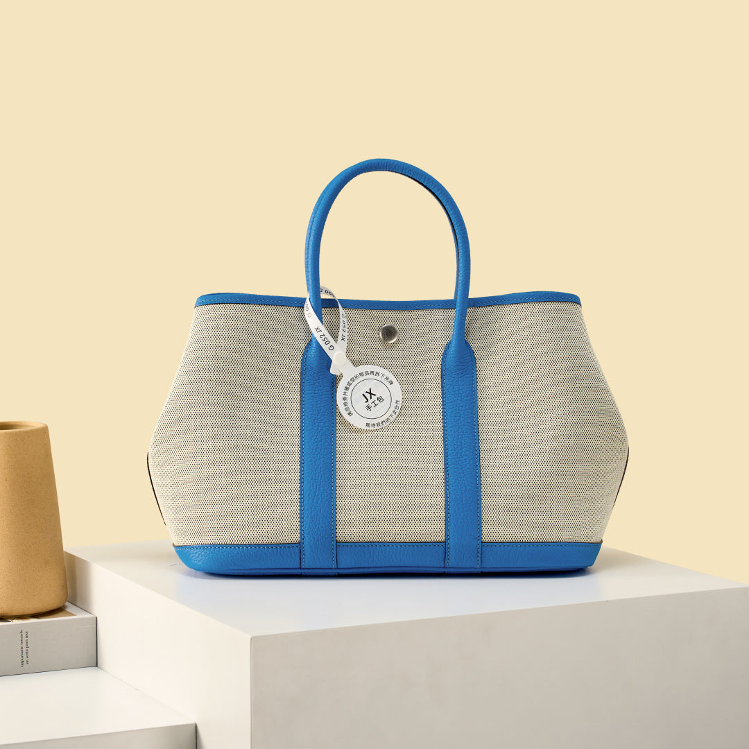 High-end Hermes 2026 Garden Party 30cm Bag Dutch Leather Canvas