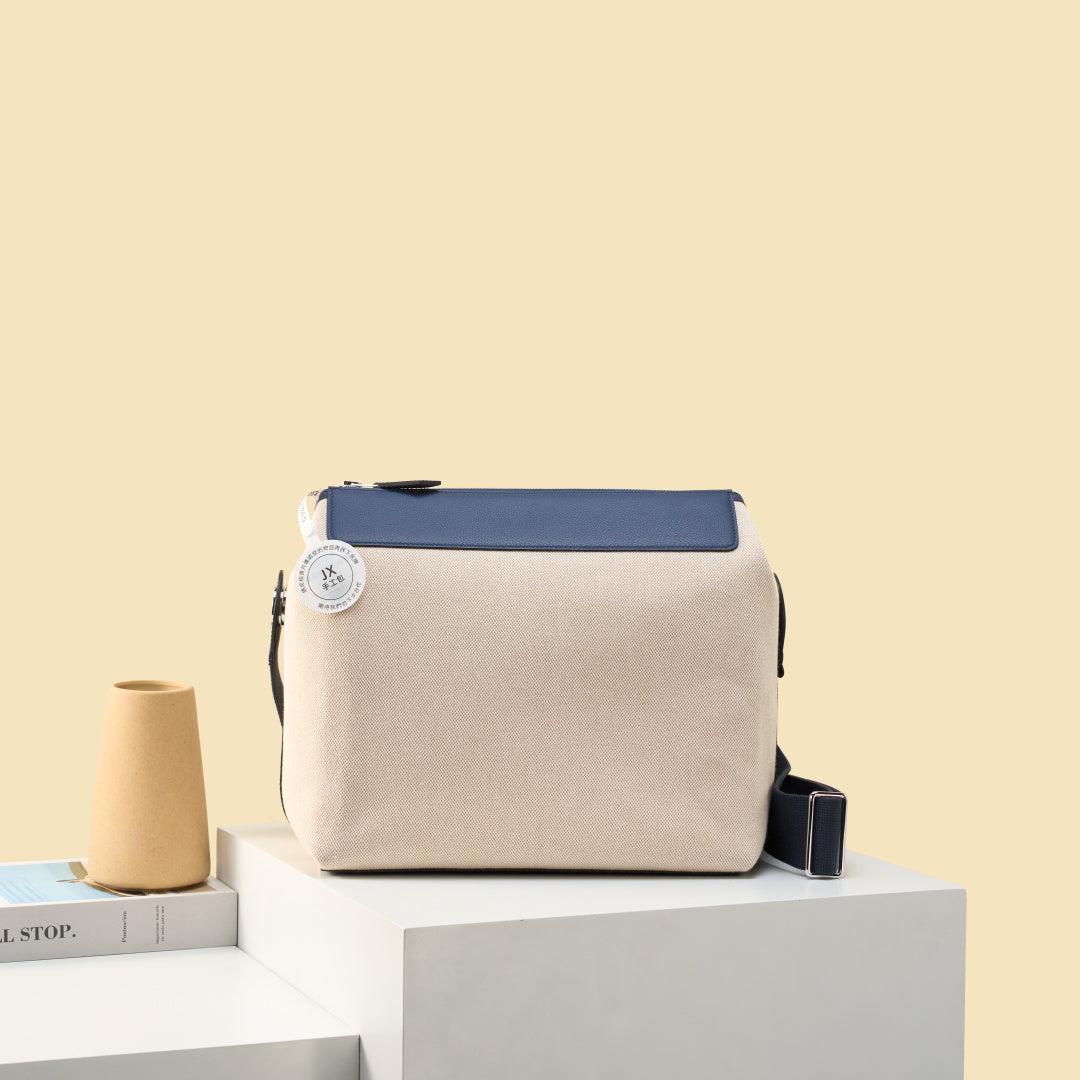 High-end Hermes 2026 R.M.S 12H Bag 30cm Canvas/Togo Leather