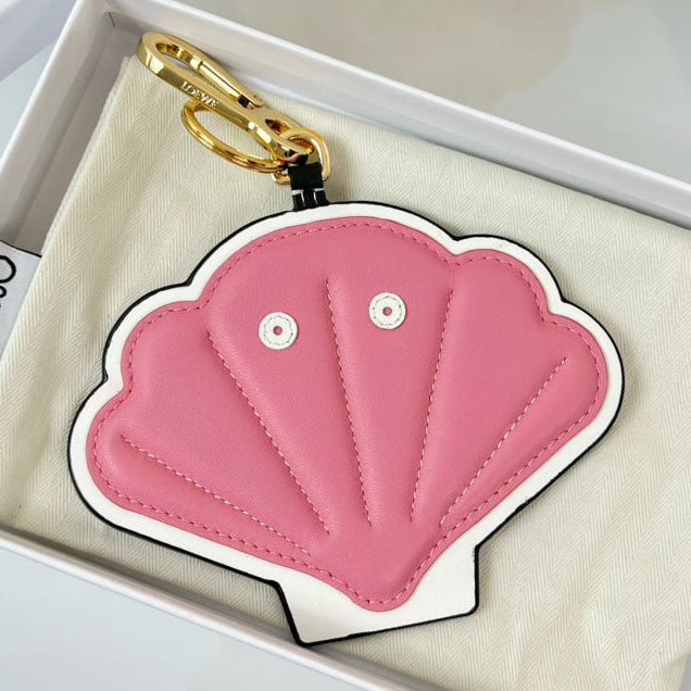 Loewe Pink Shell Charm Leather