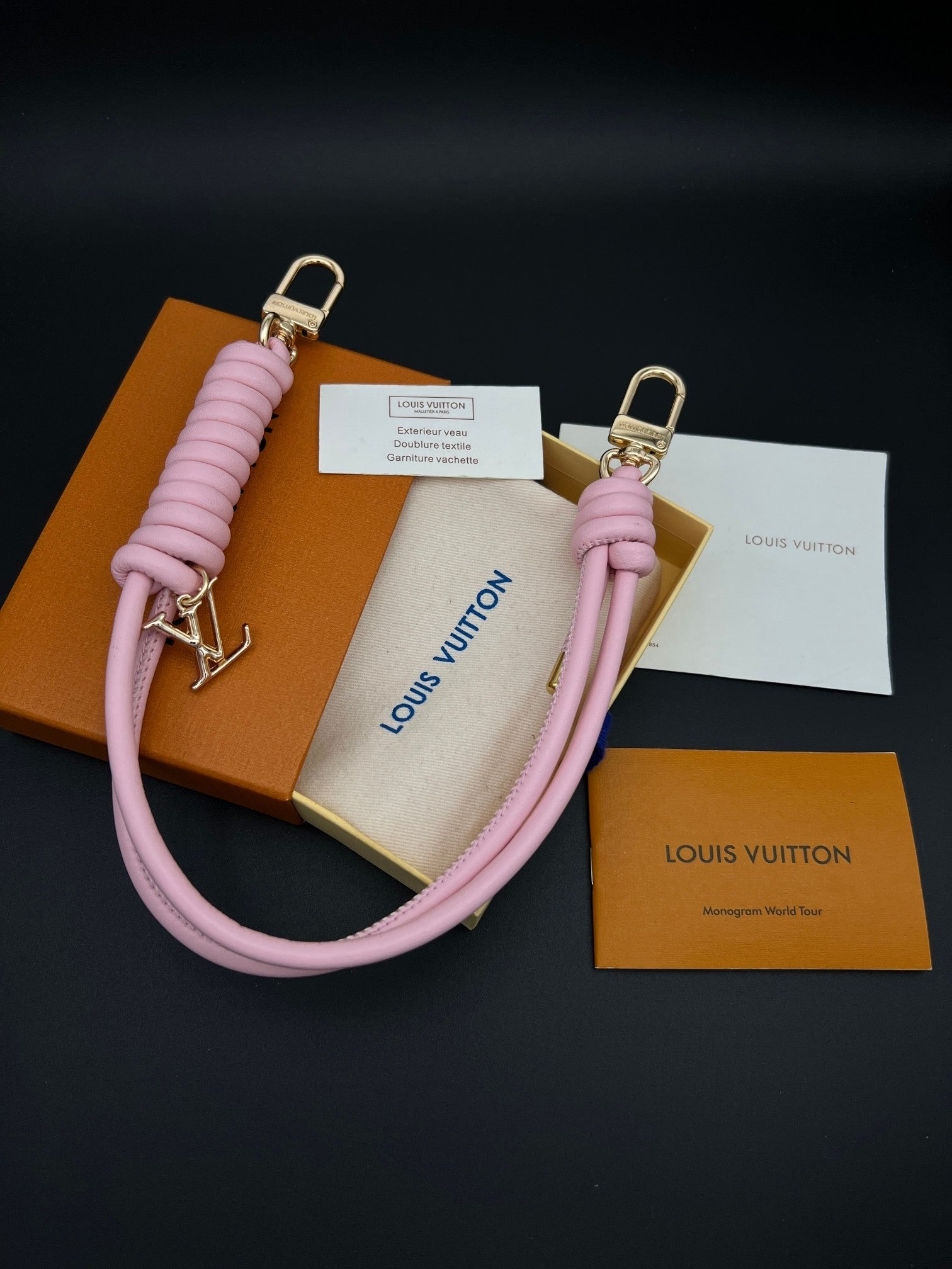 Louis Vuitton Knot LV x TM Bag Charm Leather