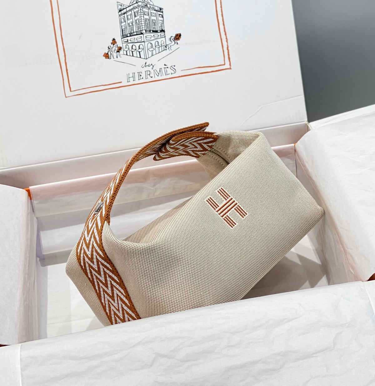 High-end Hermes 2026 Bride-a-Brac Case 25cm Canvas 1