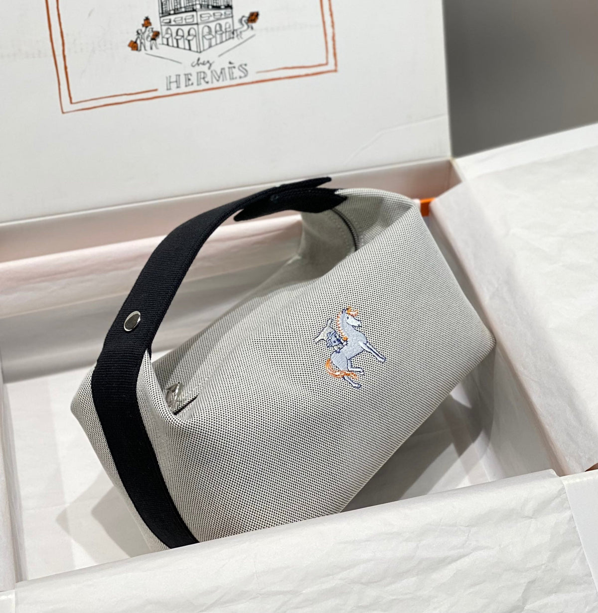 High-end Hermes 2026 Bride-a-Brac Case 25cm Canvas 3