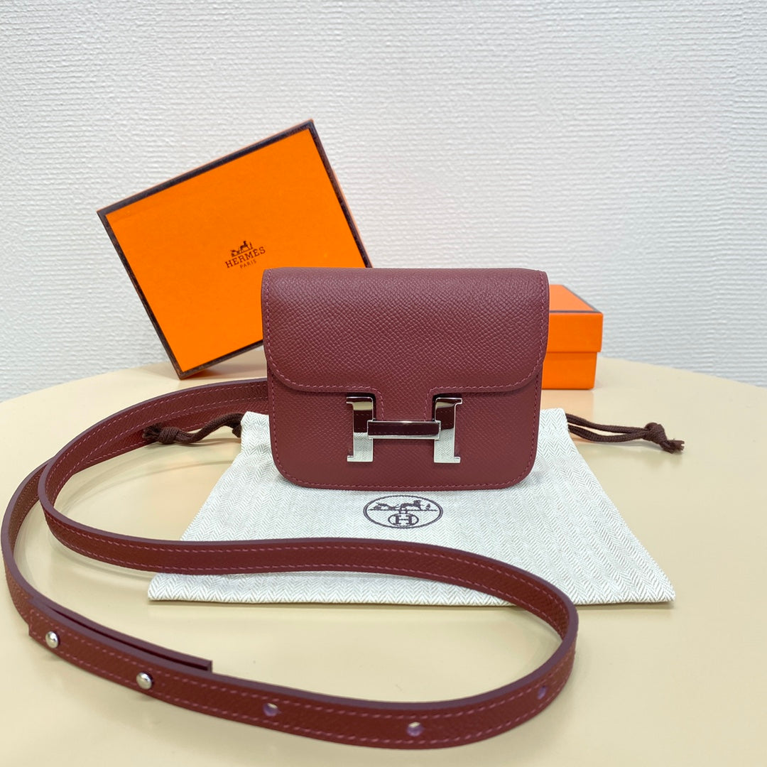 High-end Hermes 2026 Constance Bag 12.5cm Epsom Leather 3