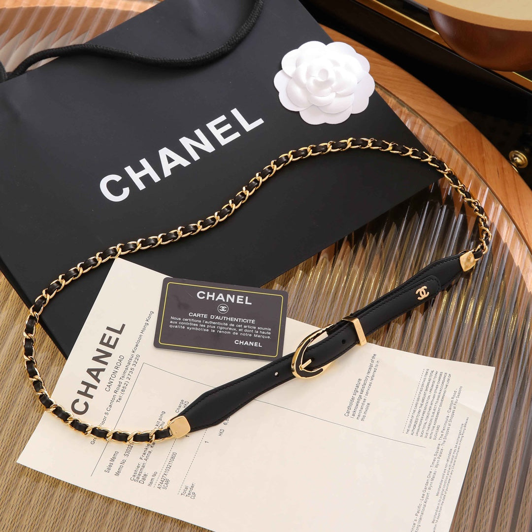 Chanel 2026 Chain Trimmed Belt 206247