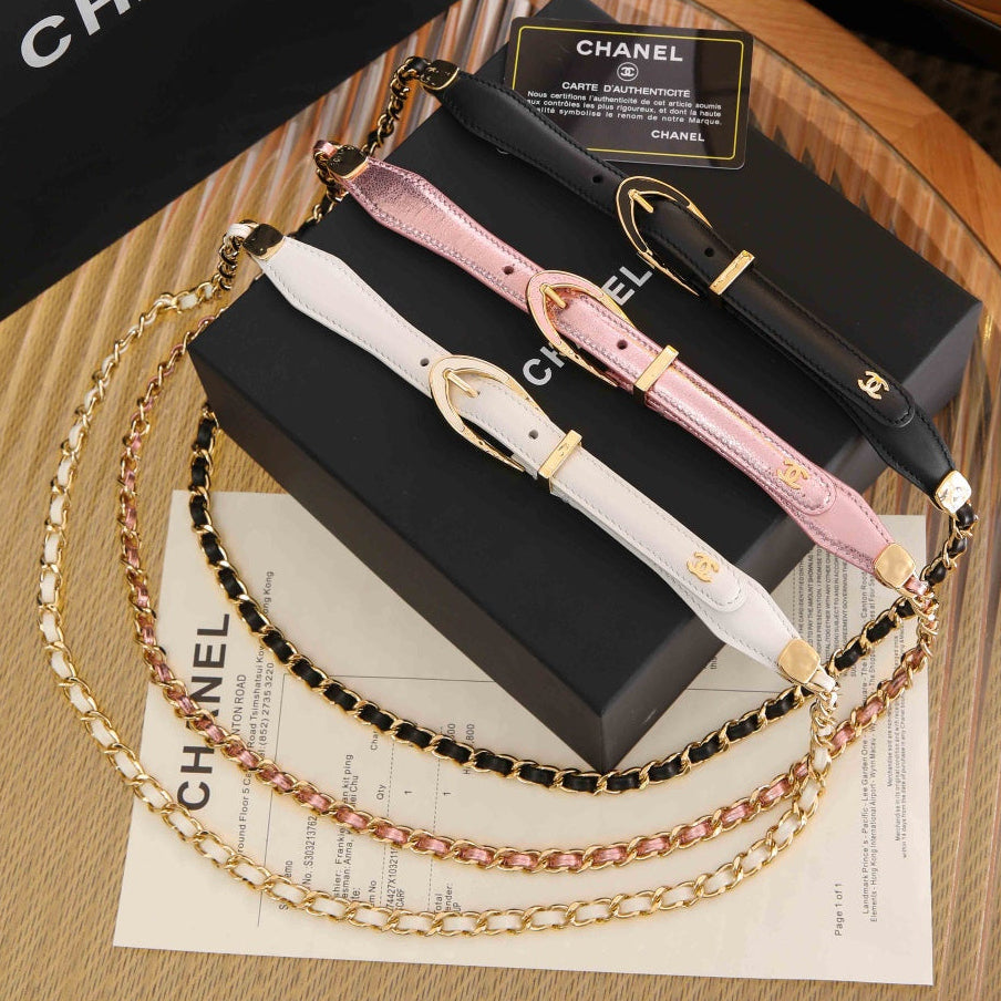 Chanel 2026 Chain Trimmed Belt 206247