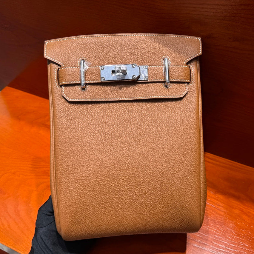 High-end Hermes 2026 Hac a Dos Bag 18cm Togo Leather