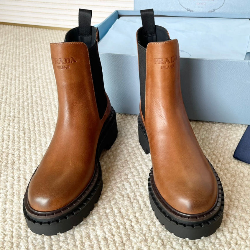 Prada 2026 Chelsea Boots Cowhide 149581