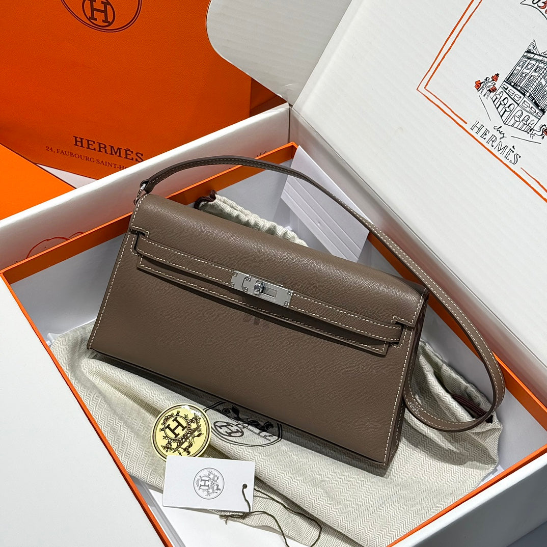 High-end Hermes 2026 Kelly Elan 27cm Calfskin