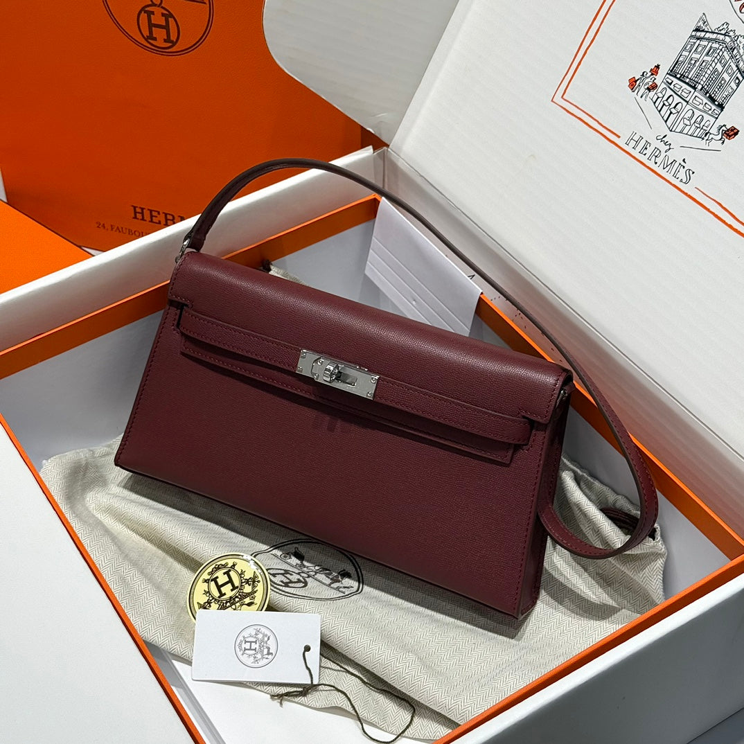 High-end Hermes 2026 Kelly Elan 27cm Calfskin