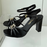 Chanel 2026 Slingback Square Heels 8.5cm Leather Sheepskin 823415