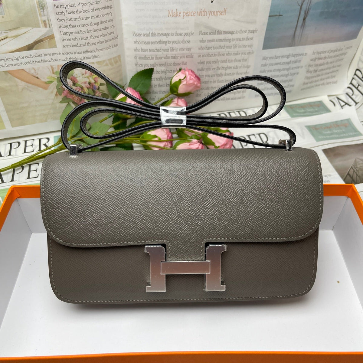 High-end Hermes 2026 Constance Elan 24cm Bag Epsom Leather 3
