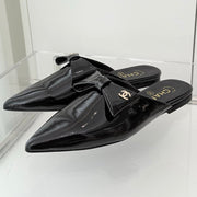 Chanel 2026 New Flat Mules Patent Leather Sheepskin 823436
