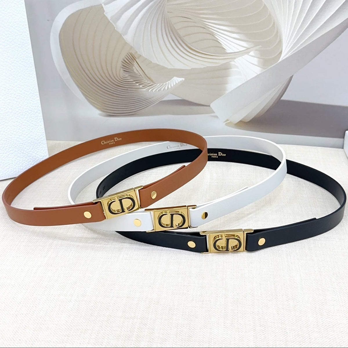 Dior 2026 Montaigne Leather Belt 20mm 189888