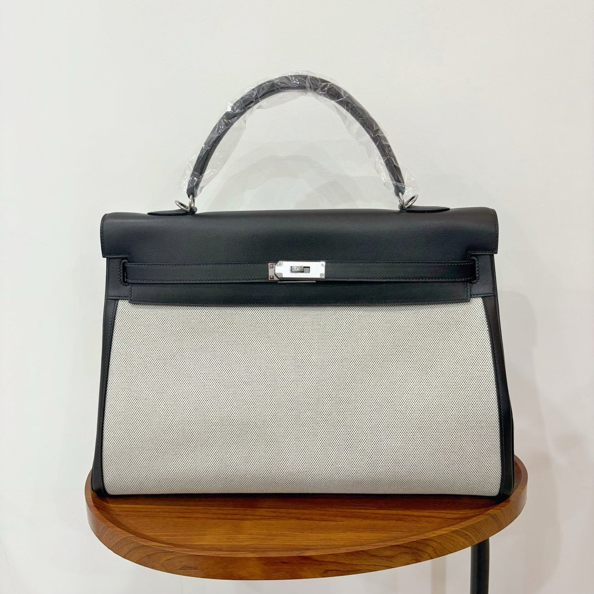 High-end Hermes 2026 Kelly Bag 40cm Swift Leather/Canvas