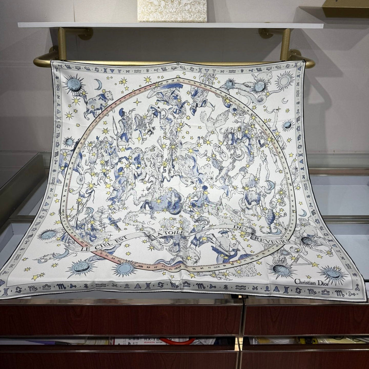 Dior 2026 Night of Dreams Scarf 90cm Silk 198297