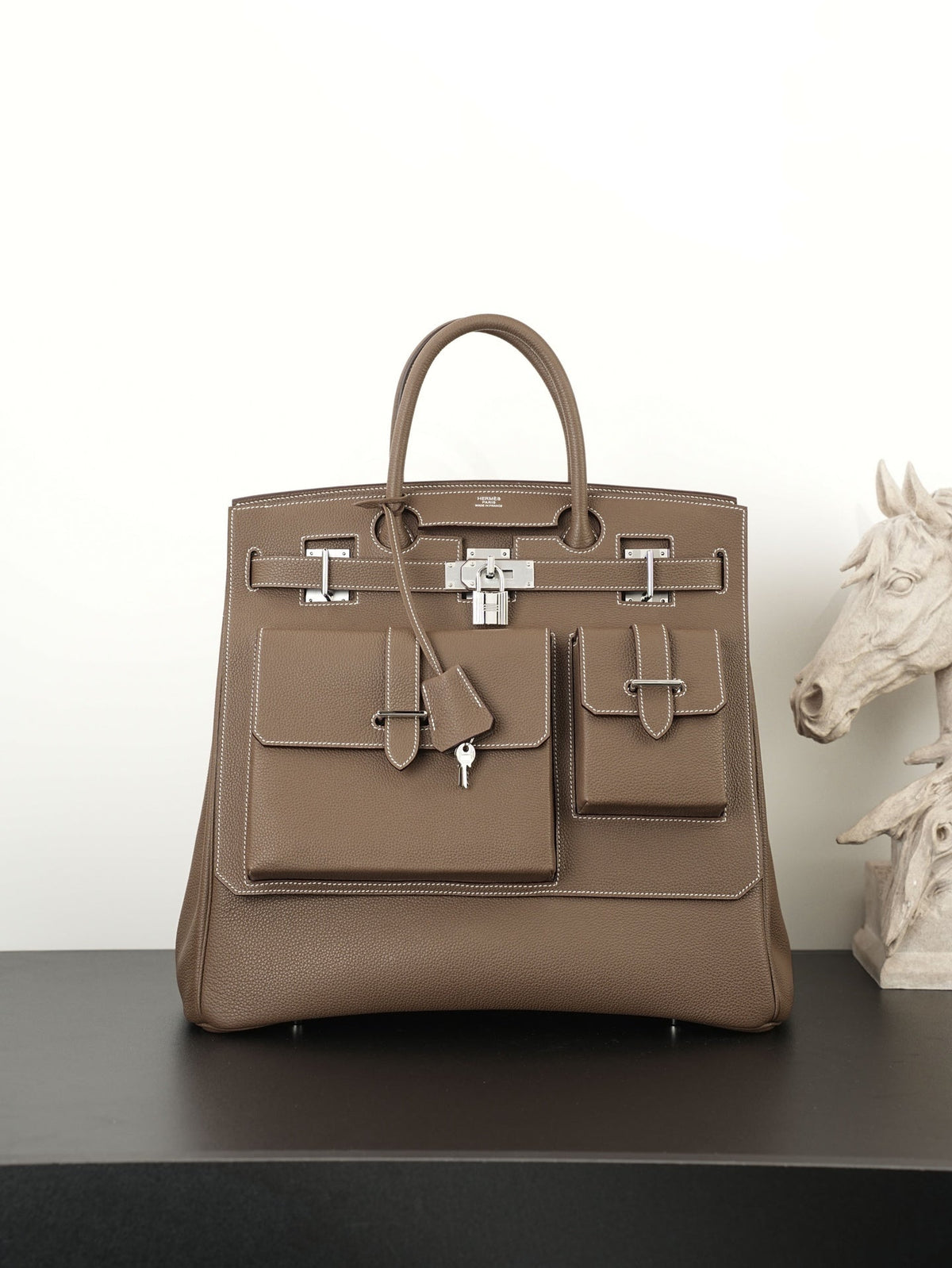 High-end Hermes 2026 Haut à Courroies (HAC) Birkin 40cm Bag Togo Leather