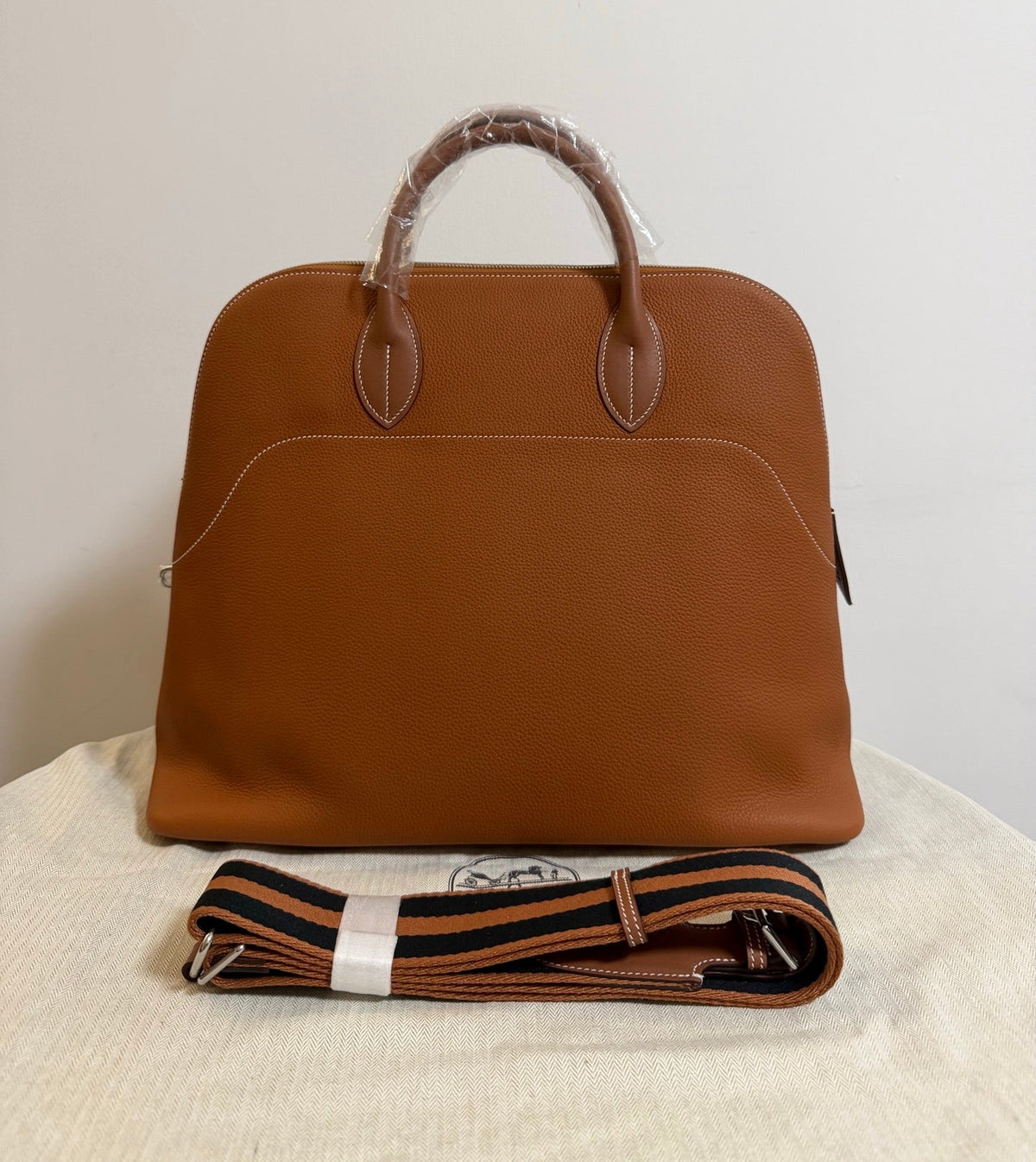 High-end Hermes 2026 Bolide Bowling Bag 40cm Togo Leather
