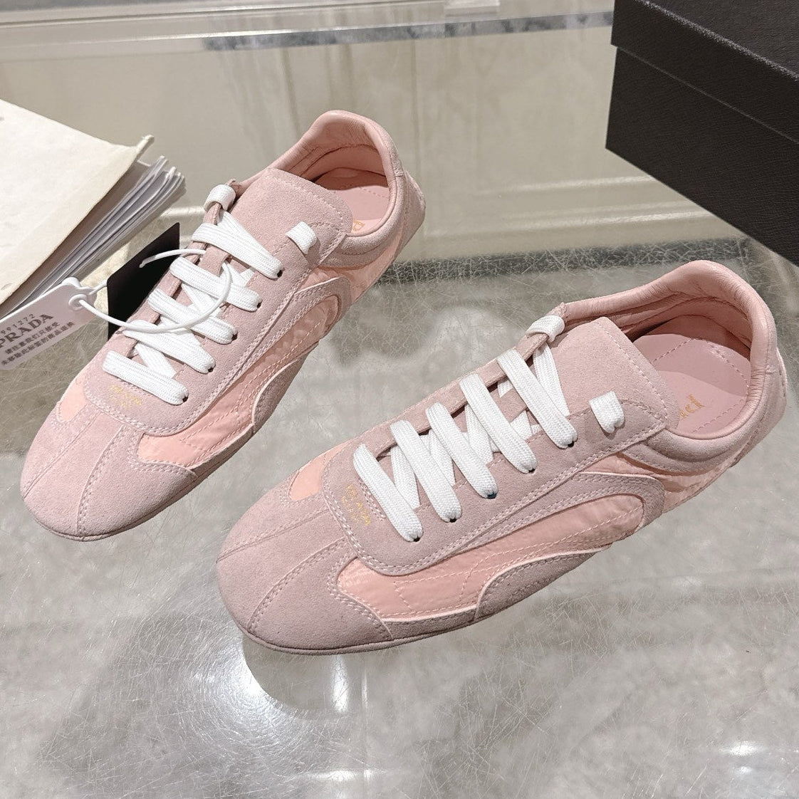 Prada 2026 Montecarlo Re-Edition Sneakers Mesh Suede 148099