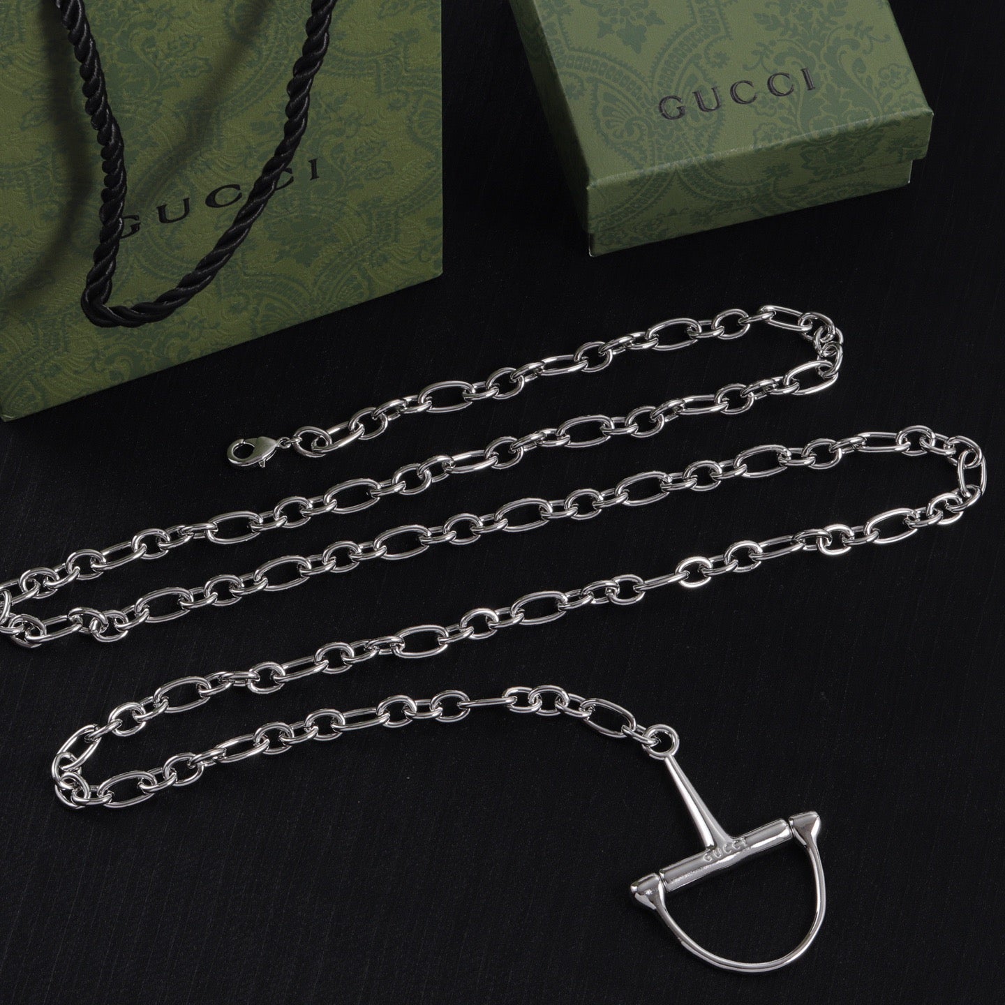 Gucci 2026 Half Horsebit Waist Chain Belt 204795